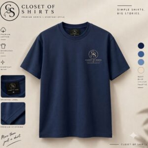 Everyday Essential Navy Cotton T-Shirt